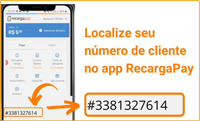 Localize seu número de cliente