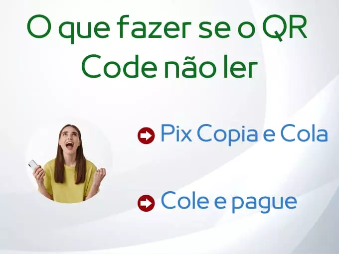 O que fazer se o QR Code não ler?