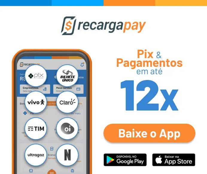 Baixe o RecargaPay para fazer Pix