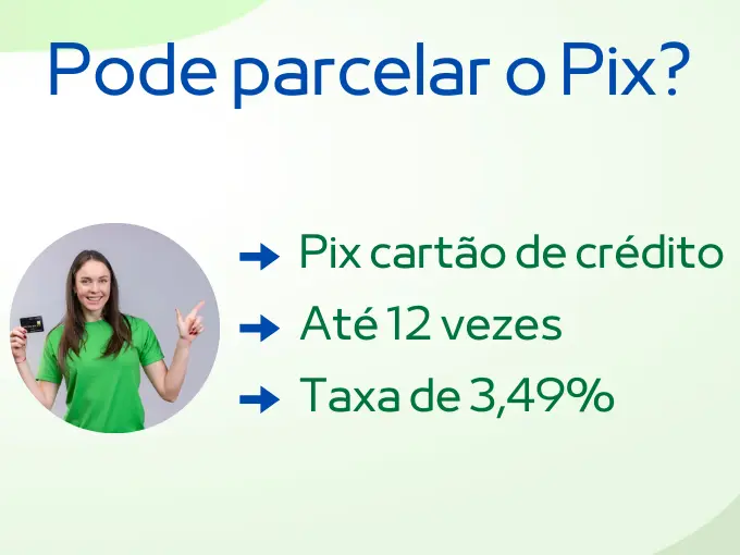 Posso fazer um Pix parcelado?