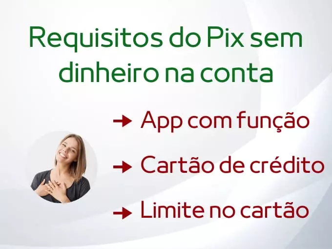Requisitos do Pix sem saldo na conta