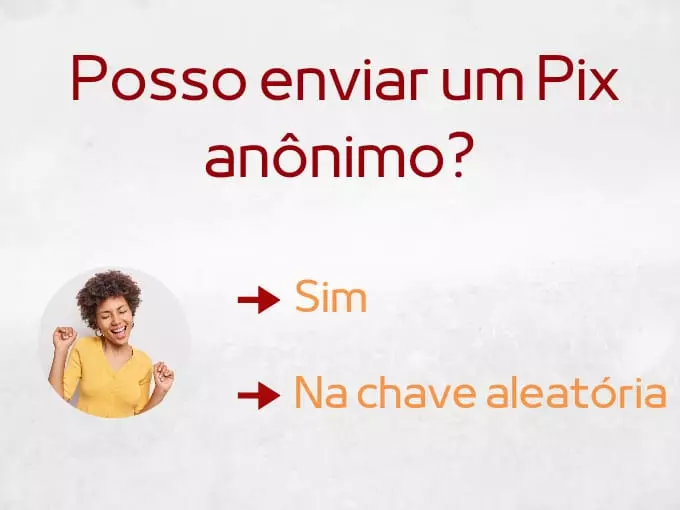 Posso enviar um Pix anonimo?