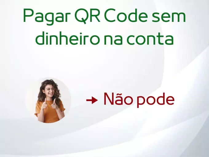 Pagar QR Code com Pix sem dinheiro na conta é possivel?