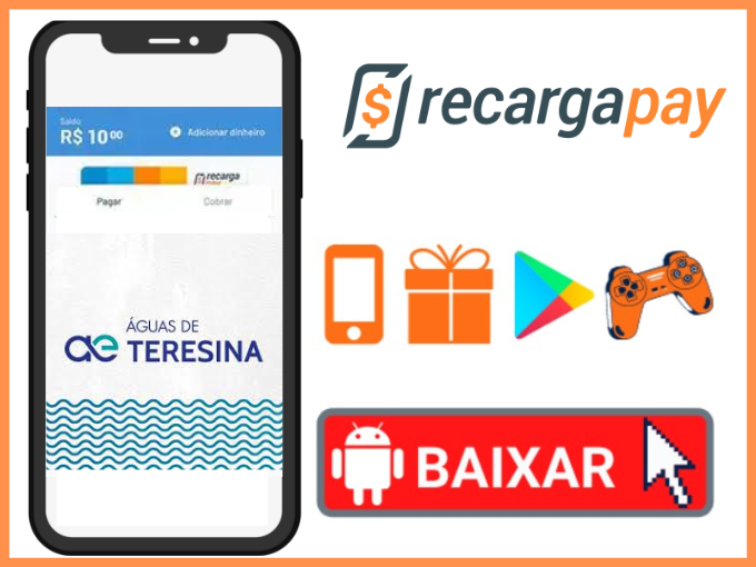 Baixar app RecargaPay para emitir Águas de Teresina 2 Via