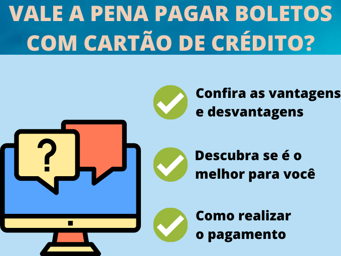vale a pena pagar boleto com cartão de crédito?