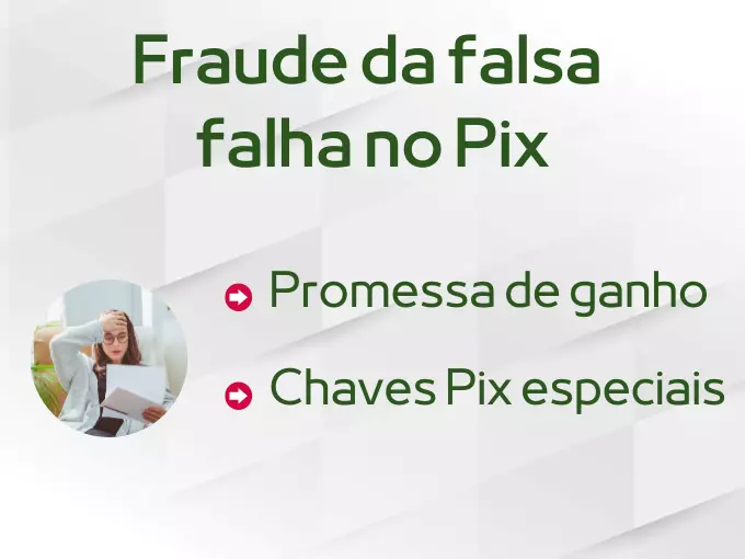 Fraude da falsa falha no Pix