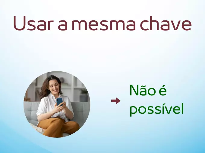 Posso usar a mesma chave em dois bancos